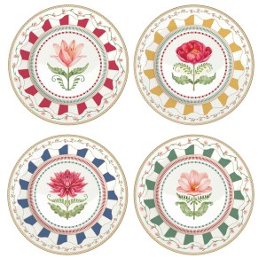 Easy Life/Nuova R2S, 4x porcelanowy talerz deserowy 19cm