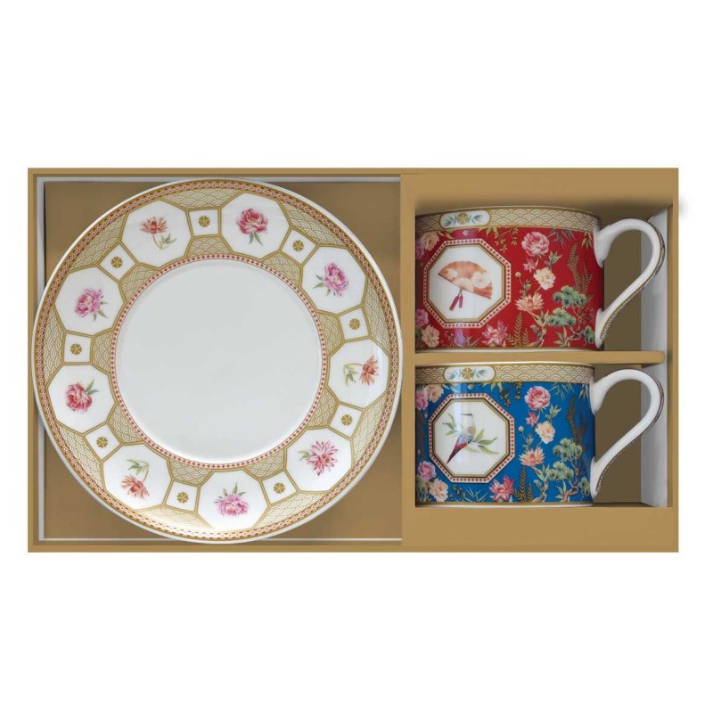 Easy Life/Nuova R2S, porcelanowy zestaw: 2x filiżanka 240ml + spodeczek