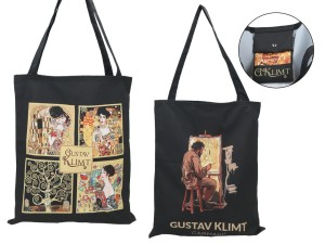 Carmani, torba na ramię, na zakupy do 5kg - GUSTAV KLIMT, kolaż