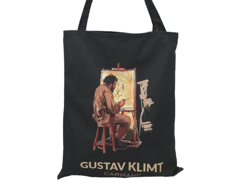 Carmani, torba na ramię, na zakupy do 5kg - GUSTAV KLIMT, kolaż