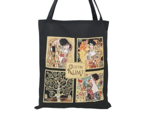 Carmani, torba na ramię, na zakupy do 5kg - GUSTAV KLIMT, kolaż