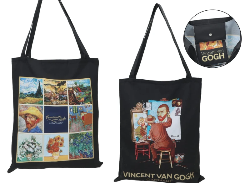 Carmani, torba na ramię, na zakupy do 5kg -  VAN GOGH, kolaż