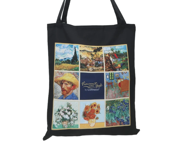 Carmani, torba na ramię, na zakupy do 5kg -  VAN GOGH, kolaż