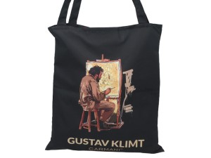 Carmani, torba na ramię, na zakupy do 5kg - GUSTAV KLIMT, kolaż