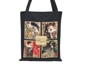Carmani, torba na ramię, na zakupy do 5kg - GUSTAV KLIMT, kolaż