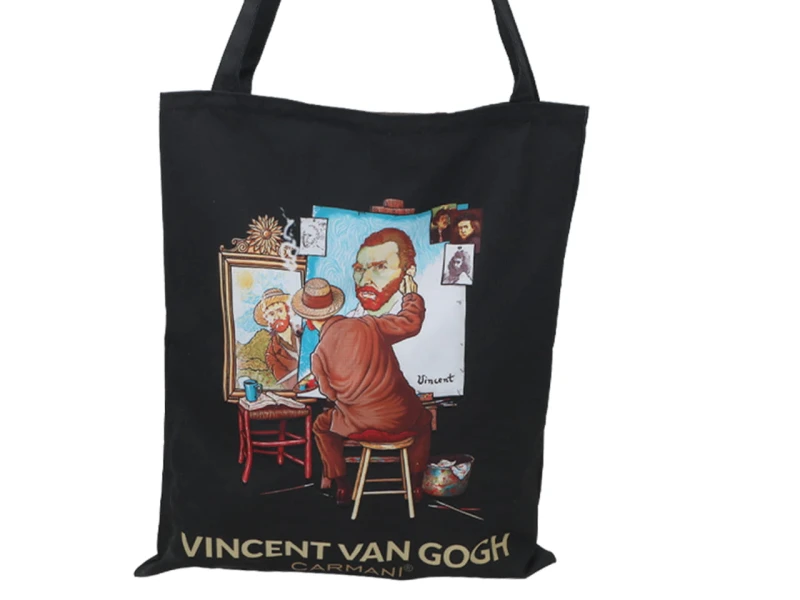 Carmani, torba na ramię, na zakupy do 5kg - VAN GOGH, kolaż