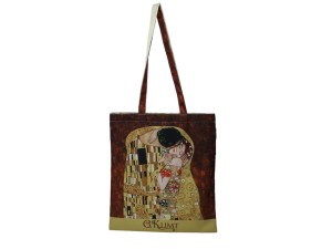 Carmani, torba na ramię, na zakupy do 5kg - GUSTAV KLIMT/Pocałunek, kiss