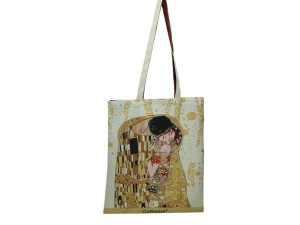 Carmani, torba na ramię, na zakupy do 5kg - GUSTAV KLIMT/Pocałunek, kiss