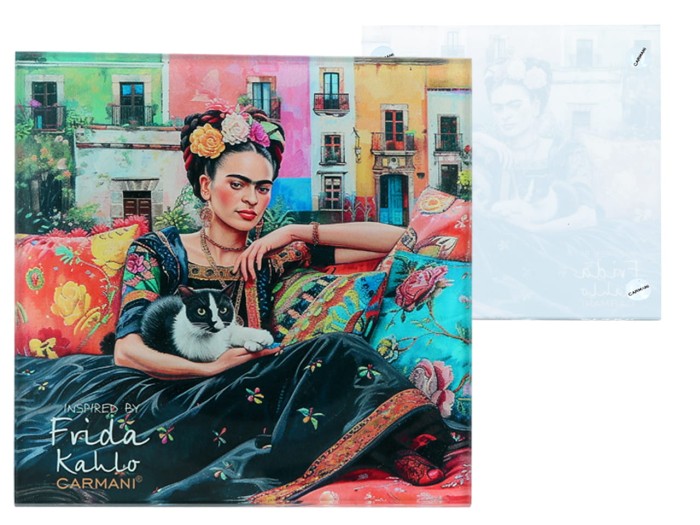 Carmani, szklana podkładka ok. 11,5x11,5cm inspirowana malarstwem FRIDY KAHLO