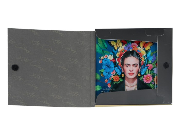 Carmani, szklana podkładka ok. 11,5x11,5cm inspirowana malarstwem FRIDY KAHLO