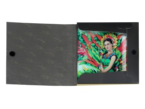 Carmani, szklana podkładka ok. 11,5x11,5cm inspirowana malarstwem FRIDY KAHLO