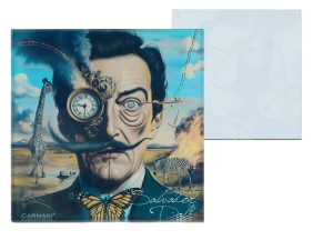 Carmani, szklana podkładka ok. 11,5x11,5cm inspirowana malarstwem SALVADORA DALI