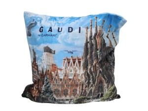 Carmani, poduszka z wypełnieniem i z suwakiem - motyw inspirowany malarstwem  A . GAUDI