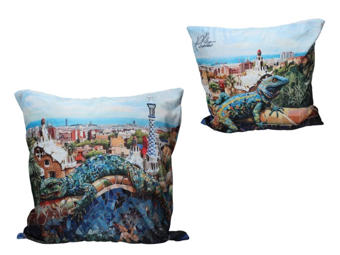 Carmani, poduszka z wypełnieniem i z suwakiem - motyw inspirowany malarstwem  P.RODRIGUEZ