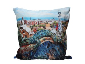 Carmani, poduszka z wypełnieniem i z suwakiem - motyw inspirowany malarstwem  P.RODRIGUEZ