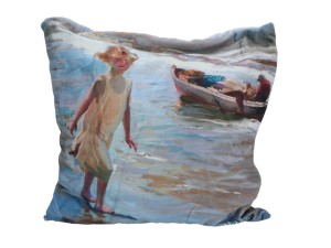Carmani, poduszka z wypełnieniem i z suwakiem - motyw inspirowany malarstwem  J. SOROLLA