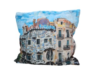 Carmani, poduszka z wypełnieniem i z suwakiem - motyw inspirowany malarstwem A. GAUDI