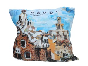Carmani, poduszka z wypełnieniem i z suwakiem - motyw inspirowany malarstwem A. GAUDI