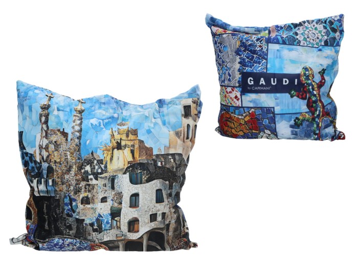 Carmani, poduszka z wypełnieniem i z suwakiem - motyw inspirowany malarstwem A. GAUDI