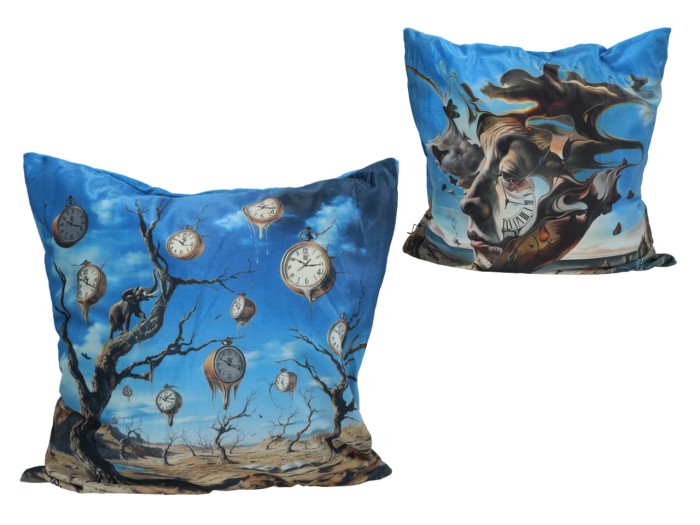 Carmani, poduszka z wypełnieniem i z suwakiem - motyw inspirowany malarstwem  SALVADORA DALI