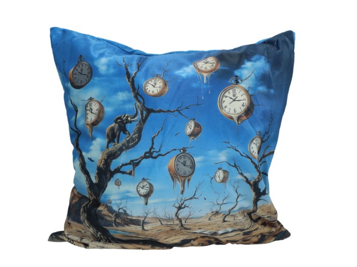 Carmani, poduszka z wypełnieniem i z suwakiem - motyw inspirowany malarstwem  SALVADORA DALI