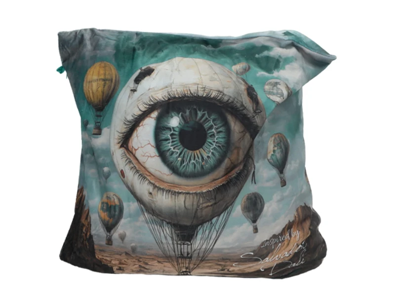 Carmani, poduszka z wypełnieniem i z suwakiem - motyw inspirowany malarstwem  SALVADORA DALI