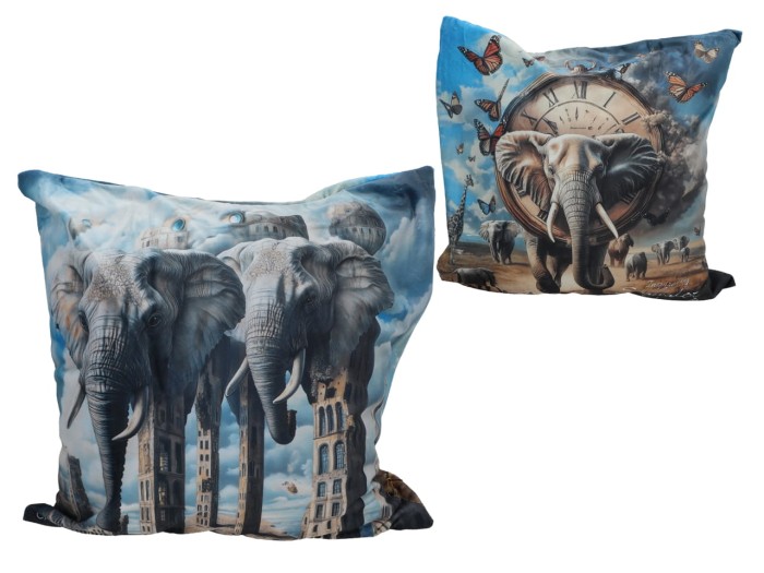 Carmani, poduszka z wypełnieniem i z suwakiem - motyw inspirowany malarstwem  SALVADORA DALI