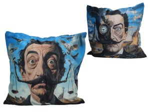 Carmani, poduszka z wypełnieniem i z suwakiem - motyw inspirowany malarstwem  SALVADORA DALI