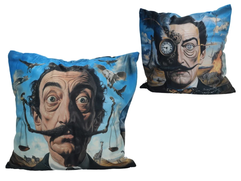 Carmani, poduszka z wypełnieniem i z suwakiem - motyw inspirowany malarstwem  SALVADORA DALI