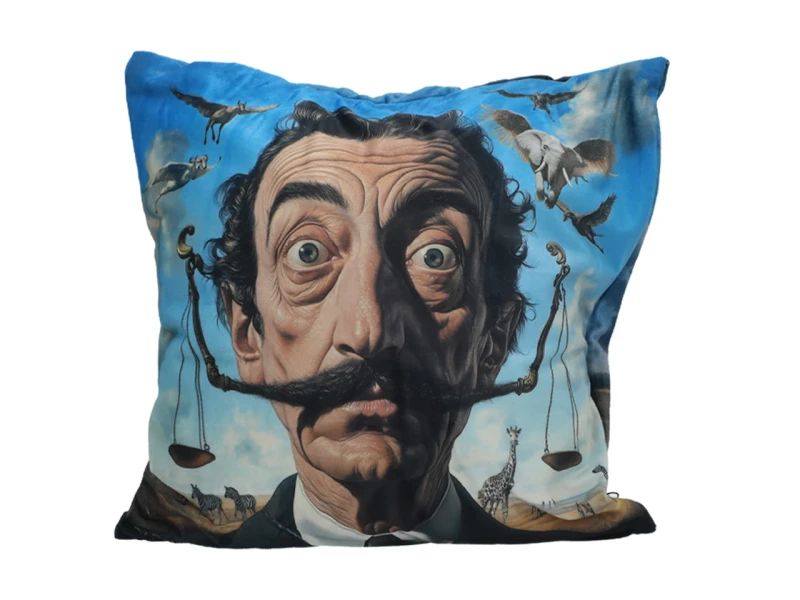Carmani, poduszka z wypełnieniem i z suwakiem - motyw inspirowany malarstwem  SALVADORA DALI