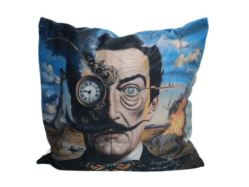 Carmani, poduszka z wypełnieniem i z suwakiem - motyw inspirowany malarstwem  SALVADORA DALI