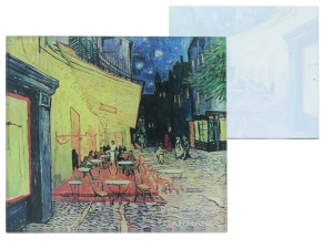 Carmani, szklana podkładka ok. 11,5x11,5cm  - VAN GOGH/Taras Kawiarni w Nocy