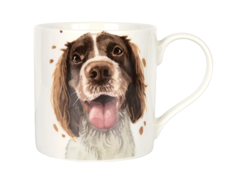 Lesser & Pavey, porcelanowy kubek 320ml - pies Springer Spaniel