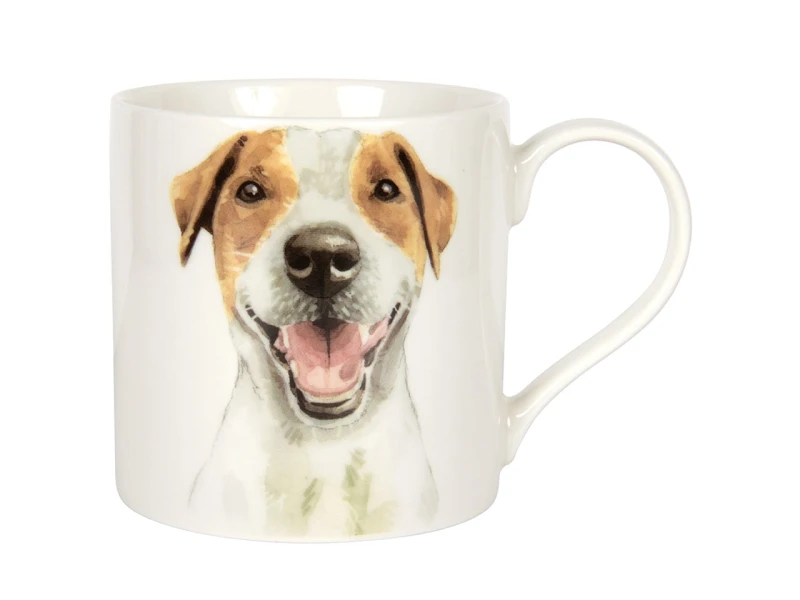 Lesser & Pavey, porcelanowy kubek 320ml - pies Jack Russel
