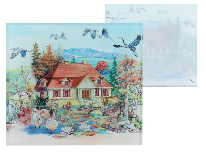 Carmani, szklana podkładka pod kubek - ŻYCIE NA WSI