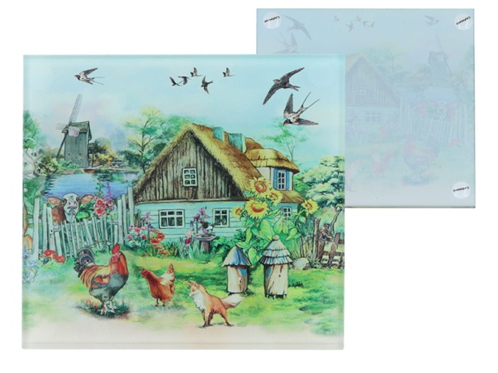 Carmani, szklana podkładka pod kubek - ŻYCIE NA WSI