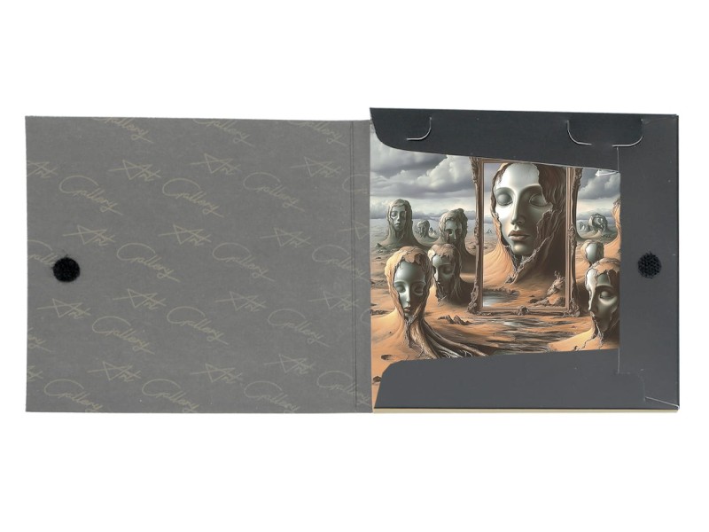 Carmani, szklana podkładka pod kubek inspirowana malarstwem S. DALI