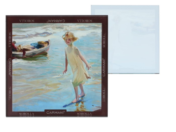 Carmani, szklana podkładka pod kubek - SOROLLA/Dziewczyna na plaży