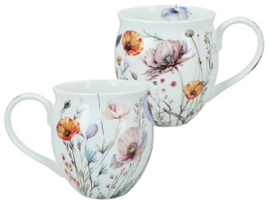 Carmani, porcelanowy kubek-nocniczek 430ml - KWIATY POLNE