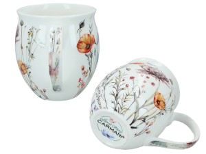 Carmani, porcelanowy kubek-nocniczek 430ml - KWIATY POLNE