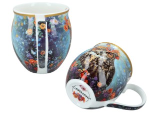 Carmani, porcelanowy kubek-nocniczek 430ml - SOWA/SÓWKA