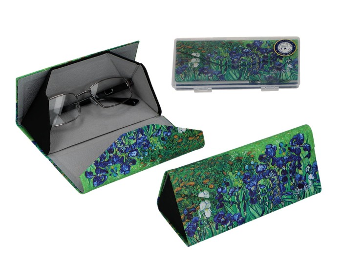 Carmani, składane etui na okulary - VAN GOGH/Irysy