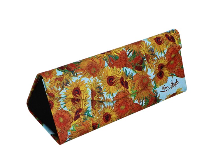 Carmani, składane etui na okulary - VAN GOGH/Słoneczniki