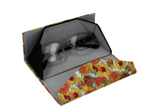 Carmani, składane etui na okulary - VAN GOGH/Słoneczniki