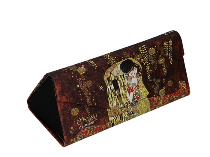 Carmani, składane etui na okulary - GUSTAV KLIMT/Kiss, Pocałunek