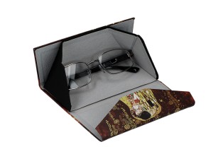 Carmani, składane etui na okulary - GUSTAV KLIMT/Kiss, Pocałunek