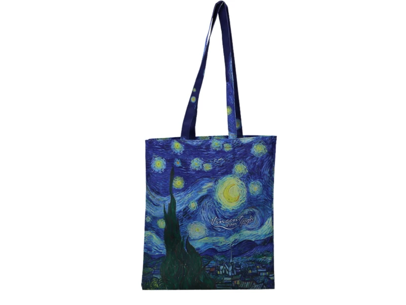 Carmani, tekstylna torba na ramię  - VAN GOGH/Gwiaździsta Noc