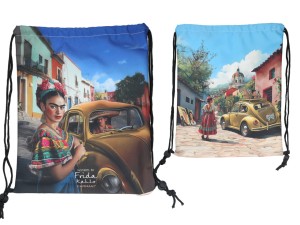 Carmani, worek na plecy 36x43cm - FRIDA KAHLO