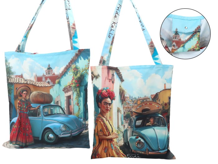 Carmani, tekstylna torba na ramię  - FRIDA KAHLO