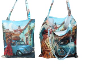 Carmani, tekstylna torba na ramię  - FRIDA KAHLO